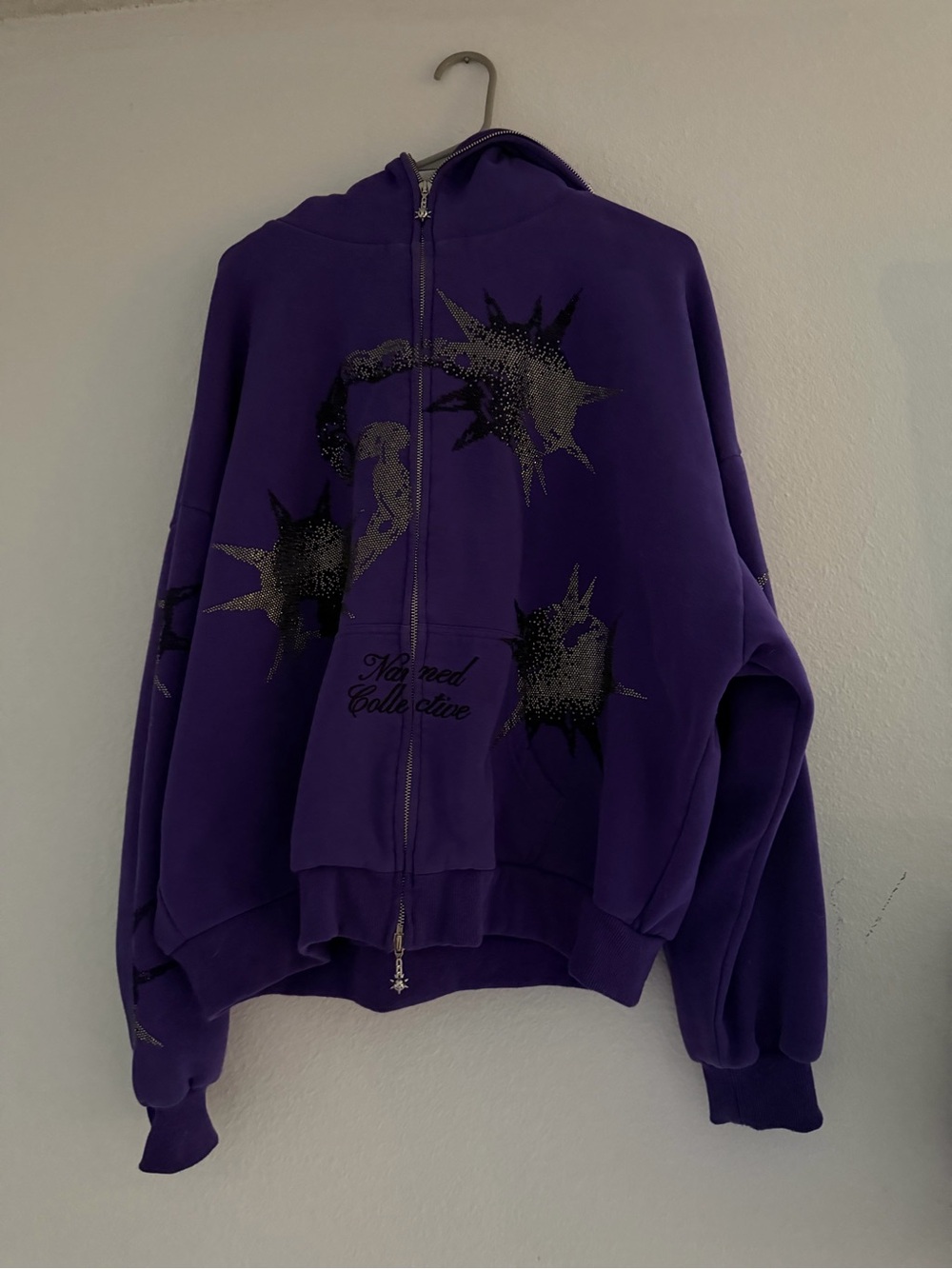 Purple Named collective zip up